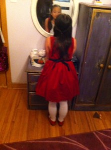 At age six there is plenty of self love and admiration!