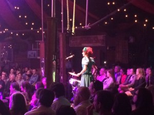 A naughty puppet show ...