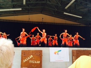 Enjoying a little Chinese culture at the International Bazaar