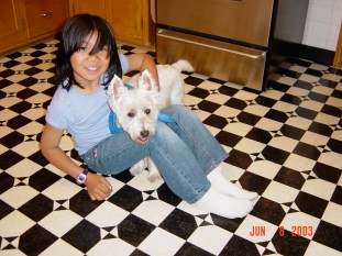 Blossom and Pixie in younger days